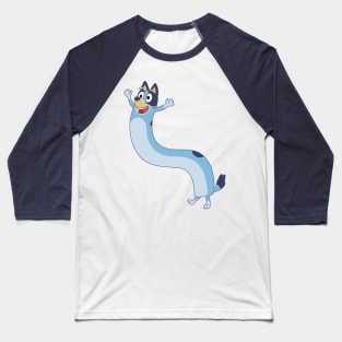 Funny Bluey In Action Baseball T-Shirt